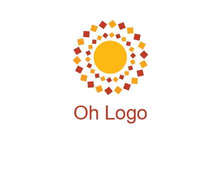squares around the sun logo
