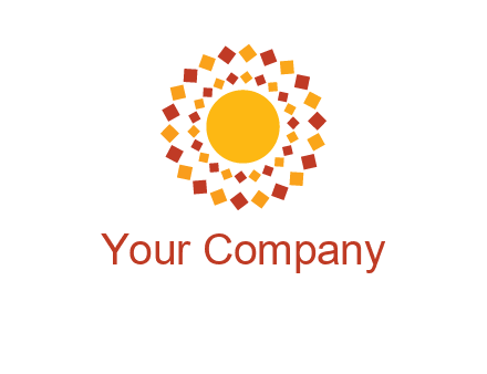 squares around the sun logo