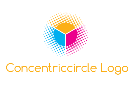 halftone with circle logo