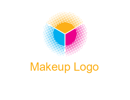 halftone with circle logo