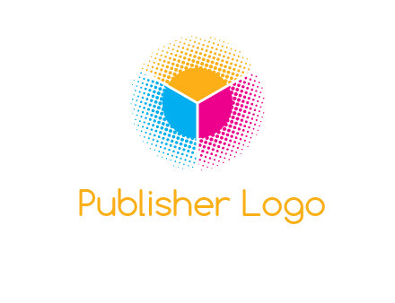 halftone with circle logo