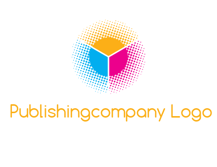 halftone with circle logo
