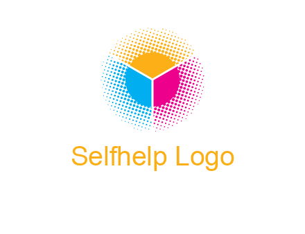 halftone with circle logo