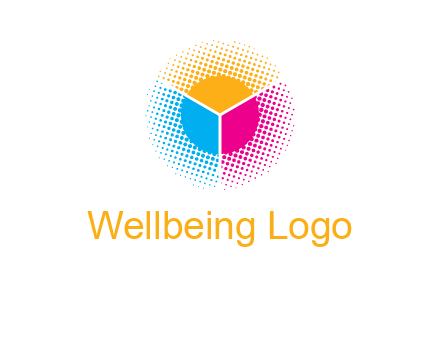 halftone with circle logo