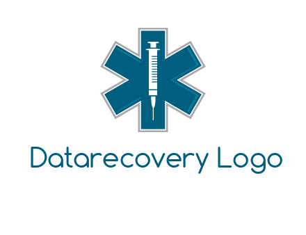 injection inside medical sign logo