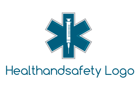 injection inside medical sign logo