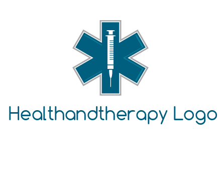 injection inside medical sign logo