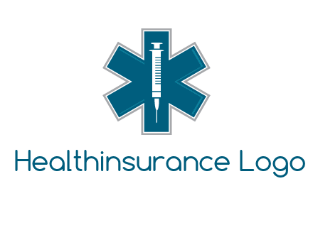 injection inside medical sign logo