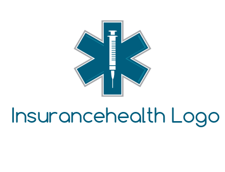 injection inside medical sign logo