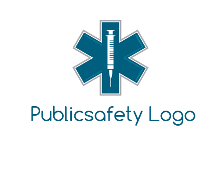 injection inside medical sign logo