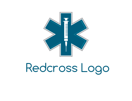 injection inside medical sign logo