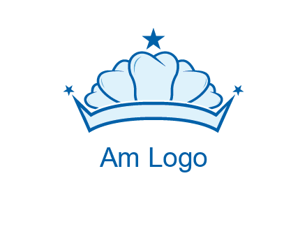 teethes forming crown with star logo