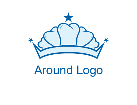 teethes forming crown with star logo