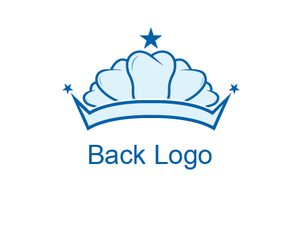 teethes forming crown with star logo