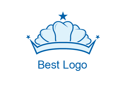 teethes forming crown with star logo