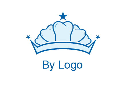 teethes forming crown with star logo
