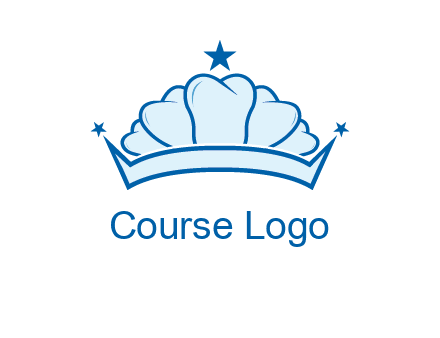 teethes forming crown with star logo