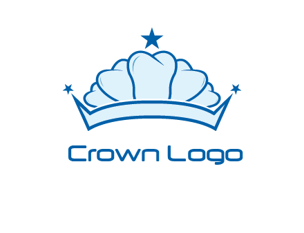teethes forming crown with star logo