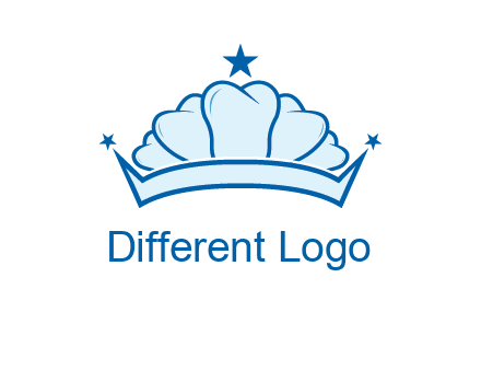teethes forming crown with star logo