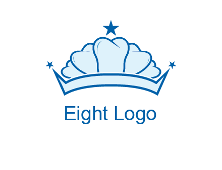 teethes forming crown with star logo