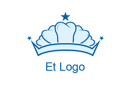 teethes forming crown with star logo