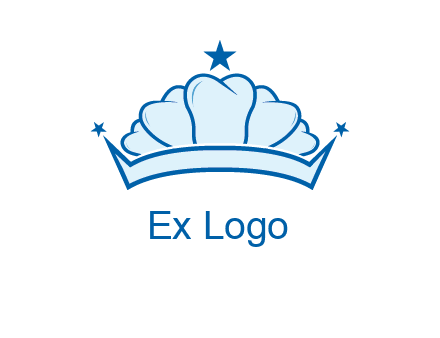 teethes forming crown with star logo