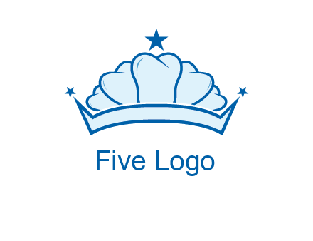 teethes forming crown with star logo