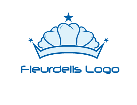 teethes forming crown with star logo