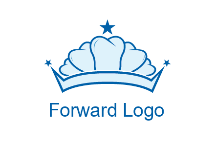 teethes forming crown with star logo