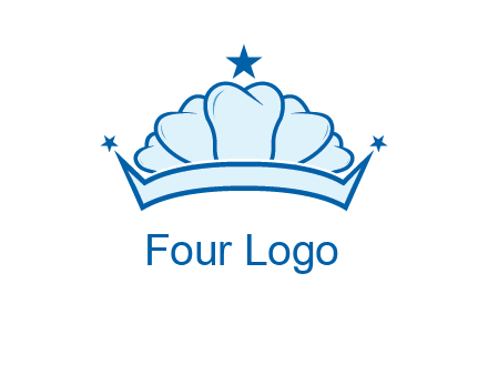 teethes forming crown with star logo