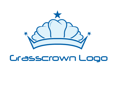 teethes forming crown with star logo