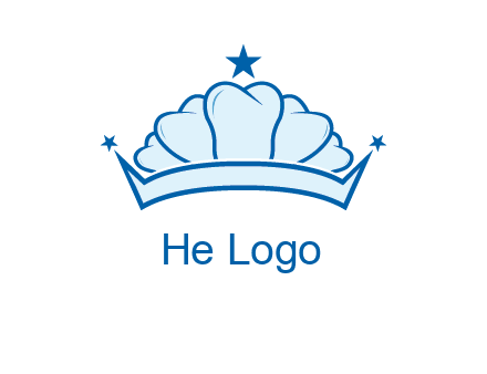 teethes forming crown with star logo