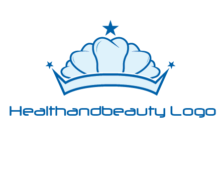 teethes forming crown with star logo