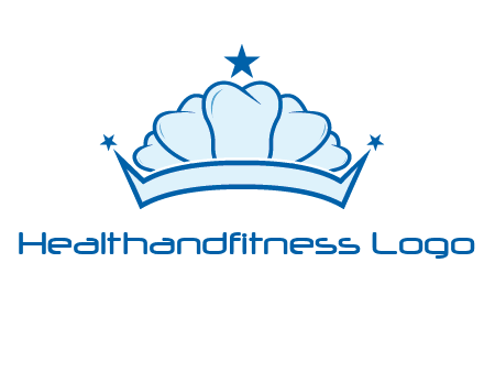teethes forming crown with star logo