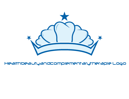 teethes forming crown with star logo