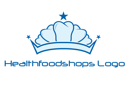 teethes forming crown with star logo