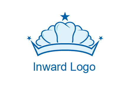 teethes forming crown with star logo