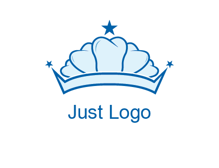 teethes forming crown with star logo