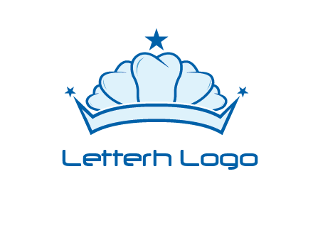 teethes forming crown with star logo
