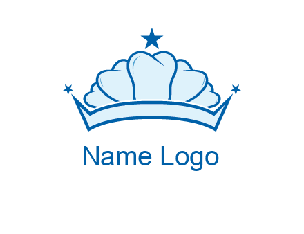 teethes forming crown with star logo