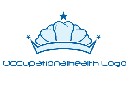 teethes forming crown with star logo