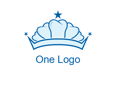 teethes forming crown with star logo