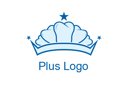 teethes forming crown with star logo