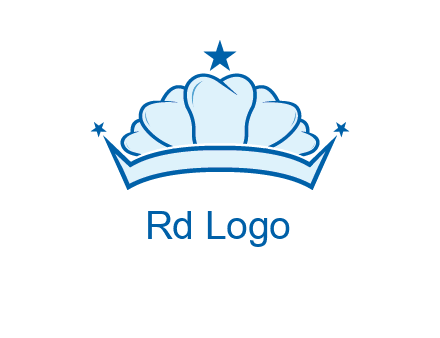 teethes forming crown with star logo