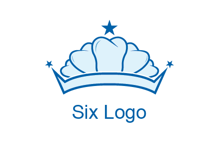 teethes forming crown with star logo