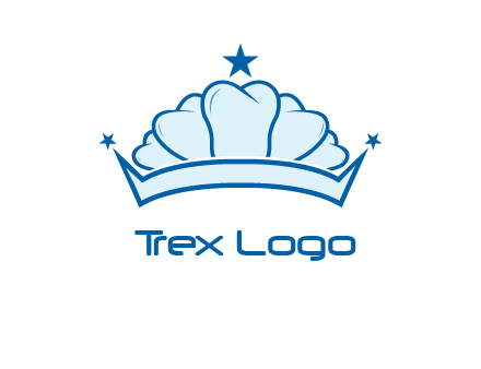 teethes forming crown with star logo