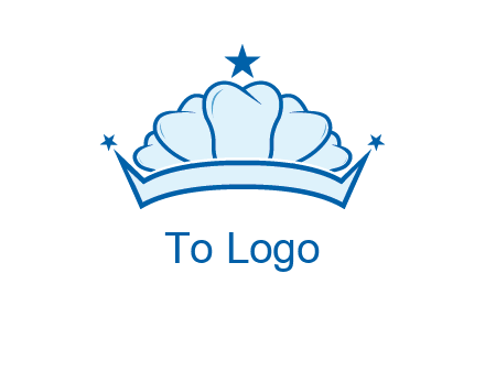 teethes forming crown with star logo