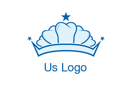 teethes forming crown with star logo