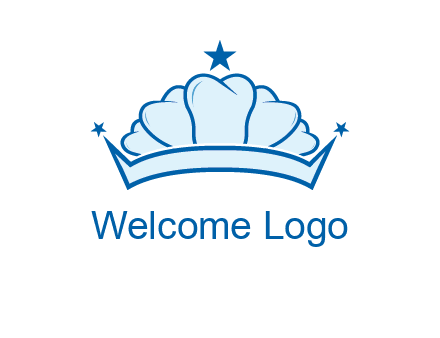 teethes forming crown with star logo