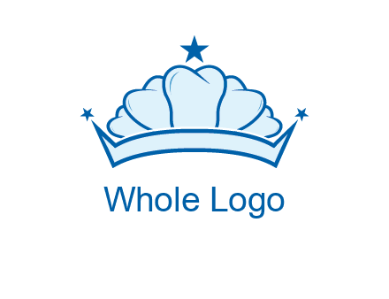 teethes forming crown with star logo